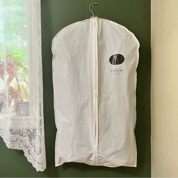 Coach Black Satin Trim Car Coat With Hanger & Dust Bag size 6 - Picture 8 of 9